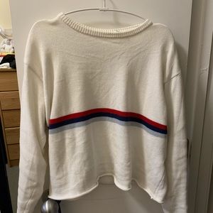 brandy melville knit sweater with stripes